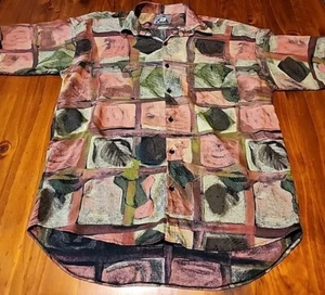 Camisa de mariscal de campo vintage con botones grande hecha en Australia fiesta informal - Imagen 1 de 11