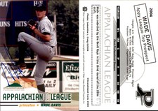 Wade Davis Signed 2004 Grandstand Appalachian League Top Prospects Auto