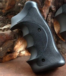 KSD Brand N Frame Roundbutt Prof Target Grips made of Black Walnut (Painted) - Picture 1 of 2
