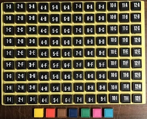 COMPLETE SET OF VTG 3M ACQUIRE TILES WITH BLANK CORPORATION MARKERS - Picture 1 of 1