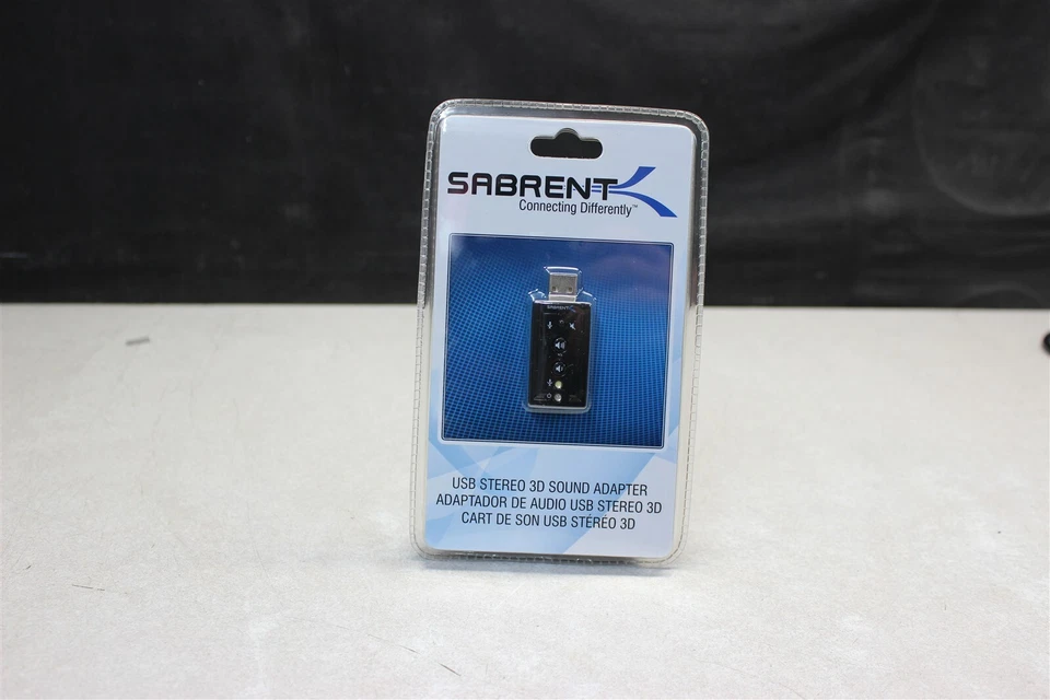 Sabrent USB Stereo 3D Sound Adapter USB-SBCV - Image 1 of 3