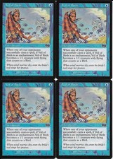 MTG: VEIL OF BIRDS Urza's Saga COMMON; played, Excellent condition x4