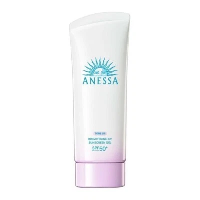 Gel protector solar UV iluminador Anessa Tone Up SPF50+ PA++++ reduce las manchas oscuras 90 g Foto 1 de 3