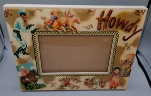 Dolce Mia Designs handgefertigter Rahmen Cowboy Howdy Lone Ranger 9,5” x 7,5”. - Bild 1 von 8