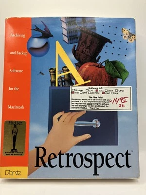 Dantz Retrospect Macintosh Backup Software 1.3 Vintage Mac Apple 3.5" Floppy - Image 1 of 4