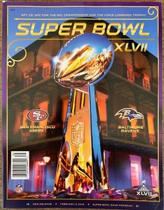 SUPER BOWL 47 NATIONAL PROGRAM XLVII 2013 SAN FRANCISCO 49ERS SUPERBOWL 57 LVII - Picture 1 of 1