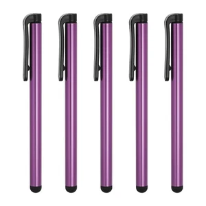 5pcs Stylos pour Écrans Tactiles Universel Capacitif Crayon Sensibilité Violet - Photo 1 sur 7