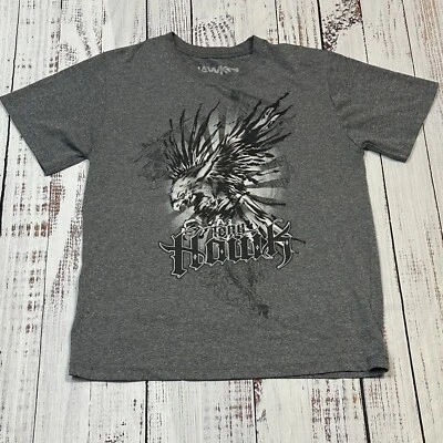 Camiseta Tony Hawk Y2K Skate Skateboard Street Eagle Deletrear Juvenil Grande Foto 1 de 4