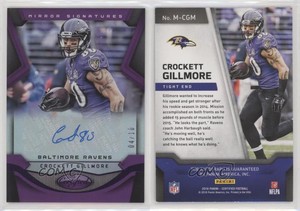 2016 Certified Mirror Signatures Purple /10 Crockett Gillmore #M-CGM Auto