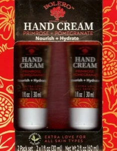 Primrose + Pomegranate Nourish + Hydrate Hand Cream 2 Pack Set Moisturize 2 x 1f - Picture 1 of 2