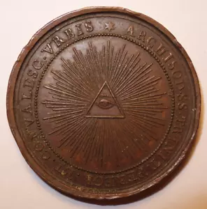 Médaille Franc-Maçon, 1825, hospes eram et collegistis me !! - Picture 1 of 2