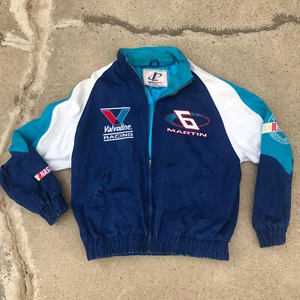 VTG Mark Martin SZ L Martin #6 Valvoline NASCAR Logo Athletic Jacket - Picture 1 of 8