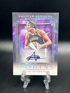 2024 Panini Origins WNBA #DA-AEW Aaliyah Edwards Autograph Auto Mystics RC - Picture 1 of 2