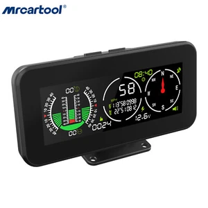 GPS Inclinometer Tilt Altimeter Angle Slope Level Meter for Toyota Ford Honda - Picture 1 of 18
