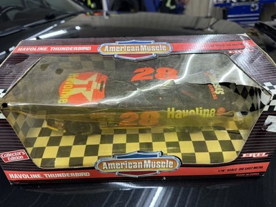 1993 ERTL DAVEY ALLISON #28 Havoline 1/18 NASCAR Diecast & 1993 Photo Board - Imagem 1 de 2