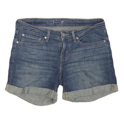 LEVI'S Womens Denim Blue Casual Shorts M W32 Rolled Hem Classic Fit - Image 1 of 4