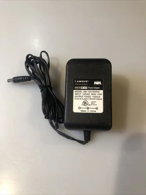 Adaptador de CA Original LINKSYS AM-1201000D41 Salida 12V 0.1A Adaptador de Fuente de Alimentación  Foto 1 de 4