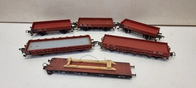 Fleischmann Lot De Divers Wagons Plat   Échelle HO - Photo 1/4