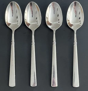 ONEIDA CUBE EASTON GLOSSY Stainless Flatware Set of 4 TEASPOONS 6 3/8" - Picture 1 of 8