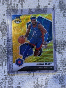 2020-21 Panini Mosaic - Jerami Grant #116 GOLD WAVE Prizm PISTONS  - Picture 1 of 2