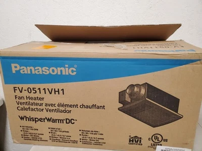 Panasonic WhisperWarm DC 50-80-110 CFM Ceiling Bathroom Exhaust Fan w/ Heater - Image 1 of 4