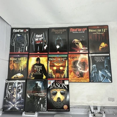 EVERY JASON MOVIE - Friday the 13th 13 Movie Collection DVD Set X Freddie VGC - Image 1 of 4
