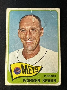 1965 Topps #205 Warren Spahn - Picture 1 of 2