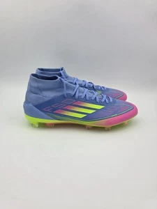 Womens Size 10 Blue/Pink/Lemon Adidas F50 Pro FG Mid-Cut Soccer Cleats IH3863 - Picture 1 of 6