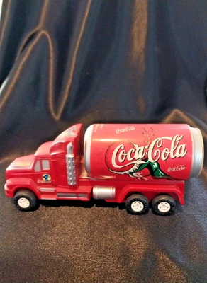 ODD Vintage Coca Cola Can Shaped Delivery Truck 7 1/2" Long - Image 1 of 4