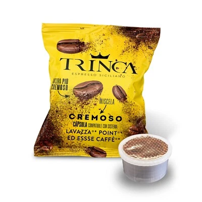 Caffè Trinca, Miscela Cremoso - 180 Capsule - Compatibili Lavazza Espresso Point