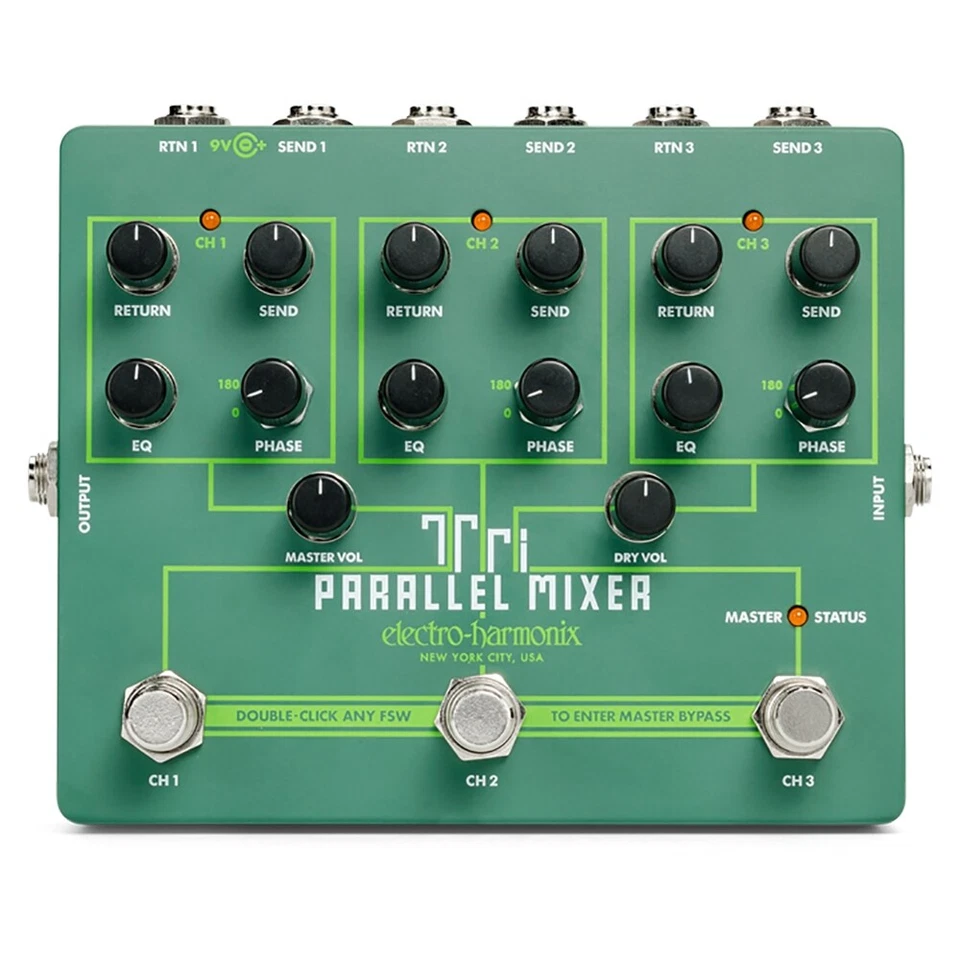 EHX Electro Harmonix Tri Parallel Mixer Guitar Effects Loop Mixer/Switcher - Image 1 of 1