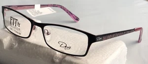 Fatheadz Felisa Dea  RX DE-02019  Women’s Eyeglass Frame Black/Pink 53-17-135 - Picture 1 of 4