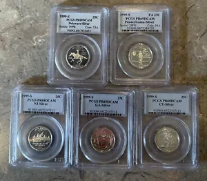 1999 S Silver State Quarter Set PCGS PR69DCAM Blue Label - Picture 1 of 7