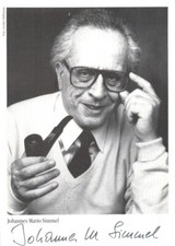 Johannes Mario Simmel UH - Original Signed Autograph Card AK 3368 A