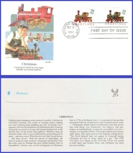 USA5 #2712 U/A FLEETWOOD FDC Combo2 Train Engine Christmas Toys - Picture 1 of 1