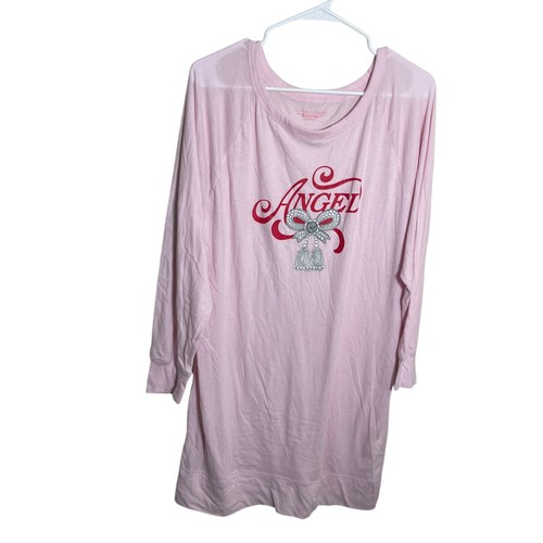 UNDERCOVER Victoria's Secret Vestito Donna Grande Rosa Angolo Natale Fiocco Cambio