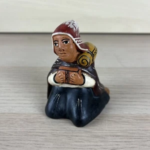 Peru Nativity Set Christmas Clay Figure Set Replacement Piece Painted C - Picture 1 of 7