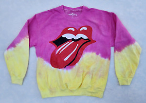 The Rolling Stones Urban Outfitters Tie Dye Crew Neck Sweatshirt M Rock & Roll