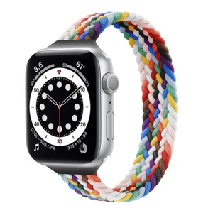 For Apple Watch Ultra 49mm Braided Solo Loop Band iWatch 9 8 7 6 5 SE 38mm/45mm - Picture 1 of 20
