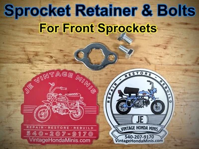 Piñón - Retenedor delantero y pernos - Honda CT70 CT70H SL70 XL70 CL70 Foto 1 de 4