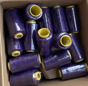 50 Spools Purple Violet Sewing Serger MultiPurpose Thread T27  S2 100% Polyester - Picture 1 of 7