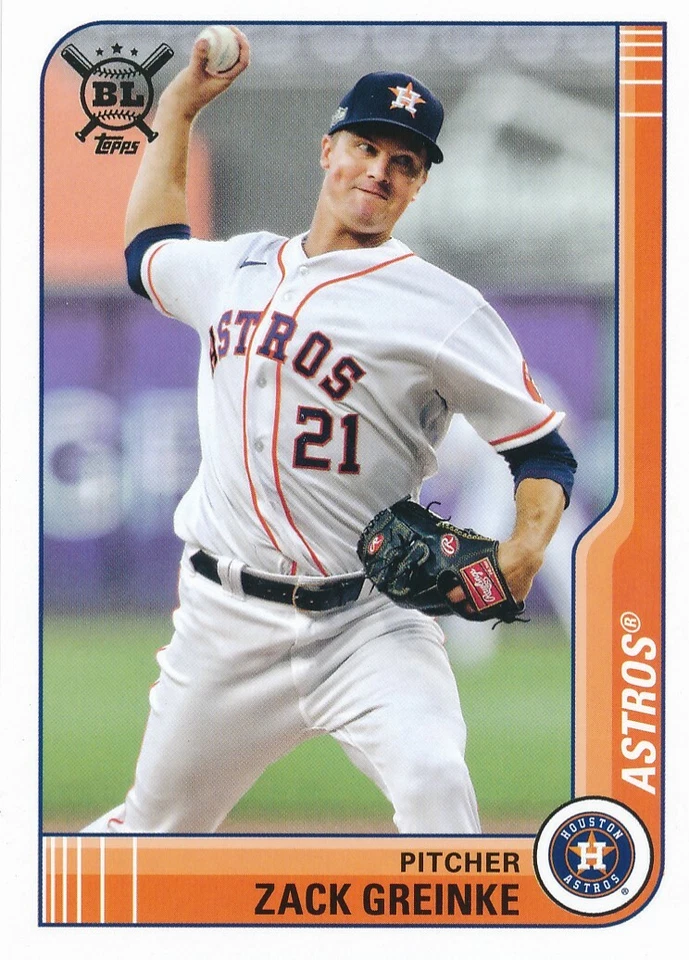 #150 ZACK GREINKE 2021 Topps Big League HOUSTON ASTROS - Image 1 of 1