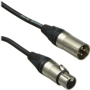 Pro Co EXMN-20 20 foot XLR Lo-z Excellines Microphone Cable - W/ Neutrik Cable - Picture 1 of 2