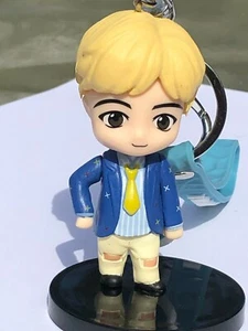 BTS ~ JIN ~ KPop Keychain / vinyl figure with Bell, Wrist-strap and claw hook - Picture 1 of 8