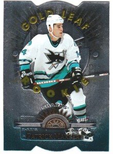 1997-98 LEAF LEAF GOLD FRACTAL MATRIX X-AXIS DIE-CUT #154 PATRICK MARLEAU Sharks