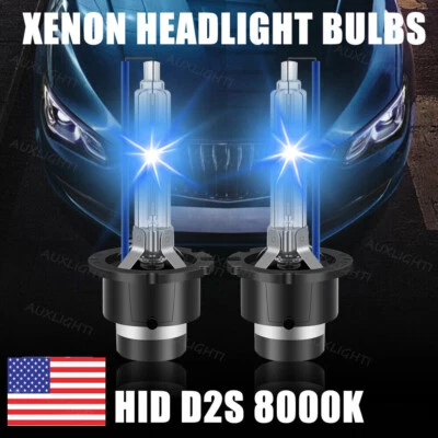 2x D2S/D2R/D2C 35W 8000K HID Xenon Replacement Low/High Beam Headlight Lamp Bulb - Image 1 of 4