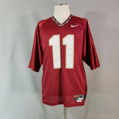 Nike Florida State Seminoles football jersey men's medium red flawed Cover