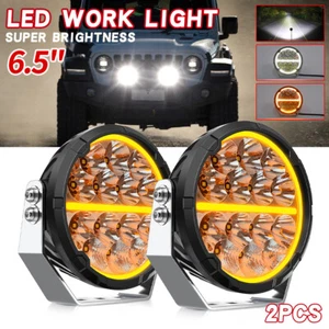 6.5" inch Round LED Work Driving Lights OffRoad DRL 35000LM Truck 4WD(Pack Of 2) - Picture 1 of 18