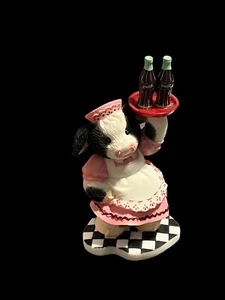 New Mary’s Moo Moos Coca Cola Waitress Cow You’re Worth Waiting For” Enesco - Picture 1 of 9