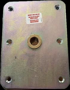 ATTWOOD SWIVL-EZE 6X8, #6682, BASE DE PISO DE PEDESTAL GALVANIZADO, PASADOR DE 3/4" - Imagen 1 de 2